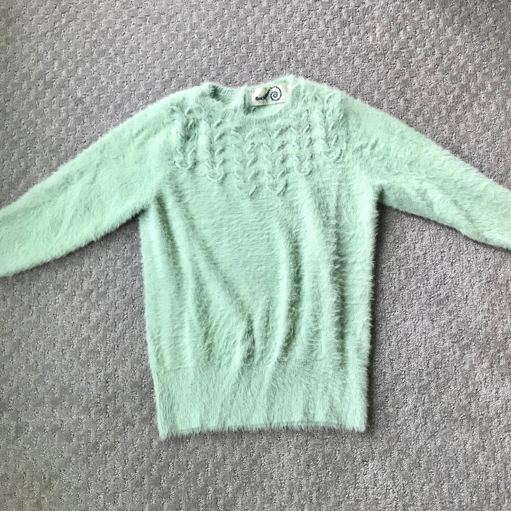 Anthropologie Rosie Neim mint green sweater